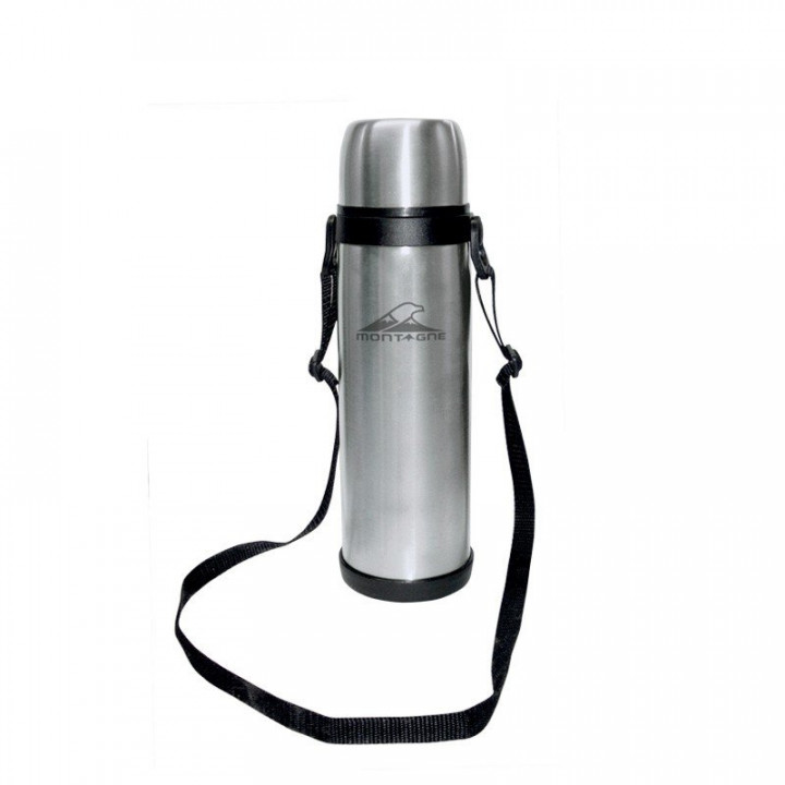 Stainless steel thermos with belt