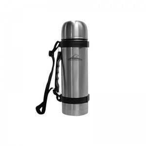 Stainless steel thermos with handle