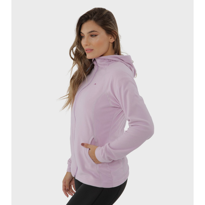 Campera de mujer de micropolar con capucha Aradia