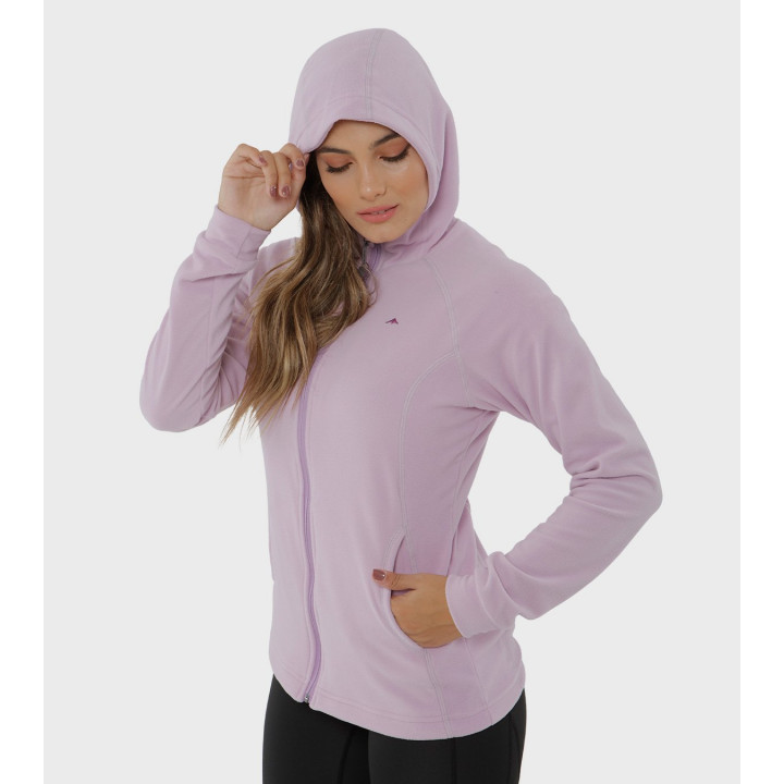 Campera de mujer de micropolar con capucha Aradia