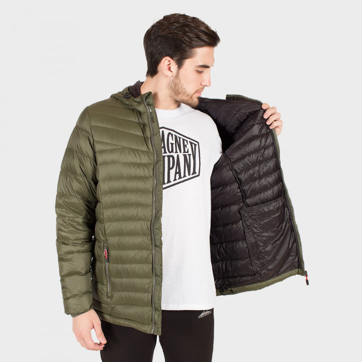 Campera de plumas de hombre Logan con capucha