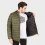 Campera de plumas de hombre Logan con capucha