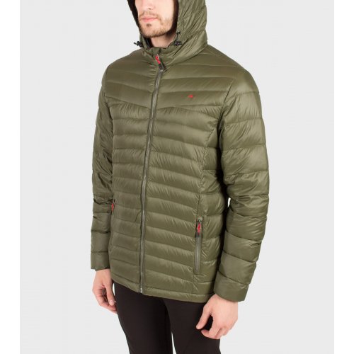 Campera de plumas de hombre Logan con capucha