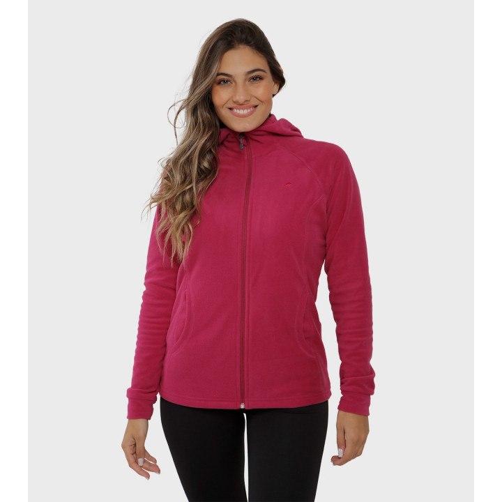 Campera de mujer de micropolar con capucha Aradia