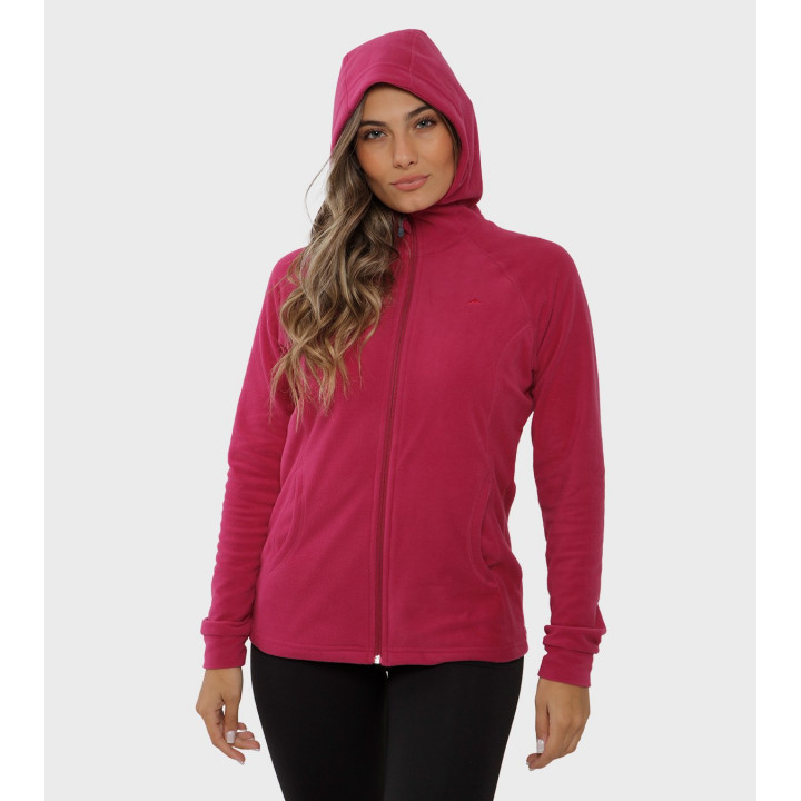 Campera de mujer de micropolar con capucha Aradia