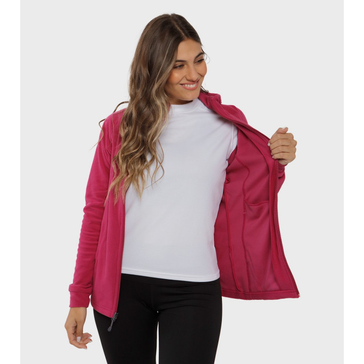 Campera de mujer de micropolar con capucha Aradia