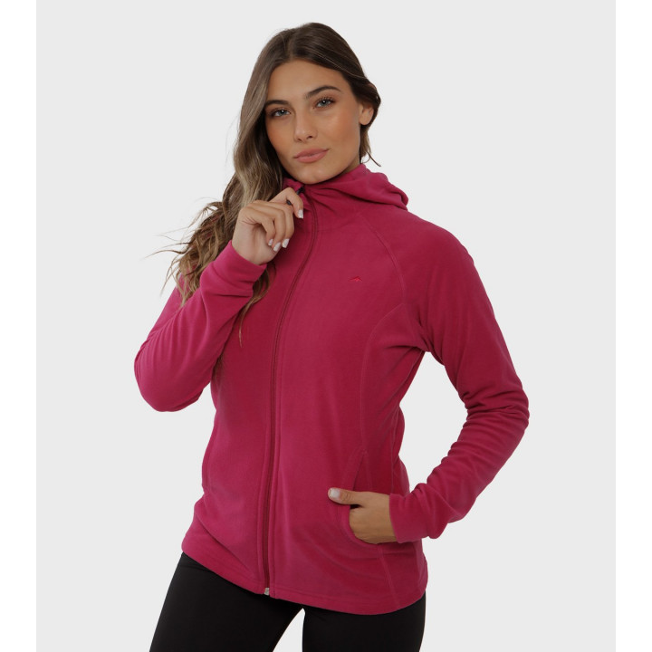 Campera de mujer de micropolar con capucha Aradia