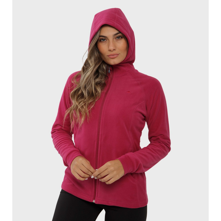 Campera de mujer de micropolar con capucha Aradia