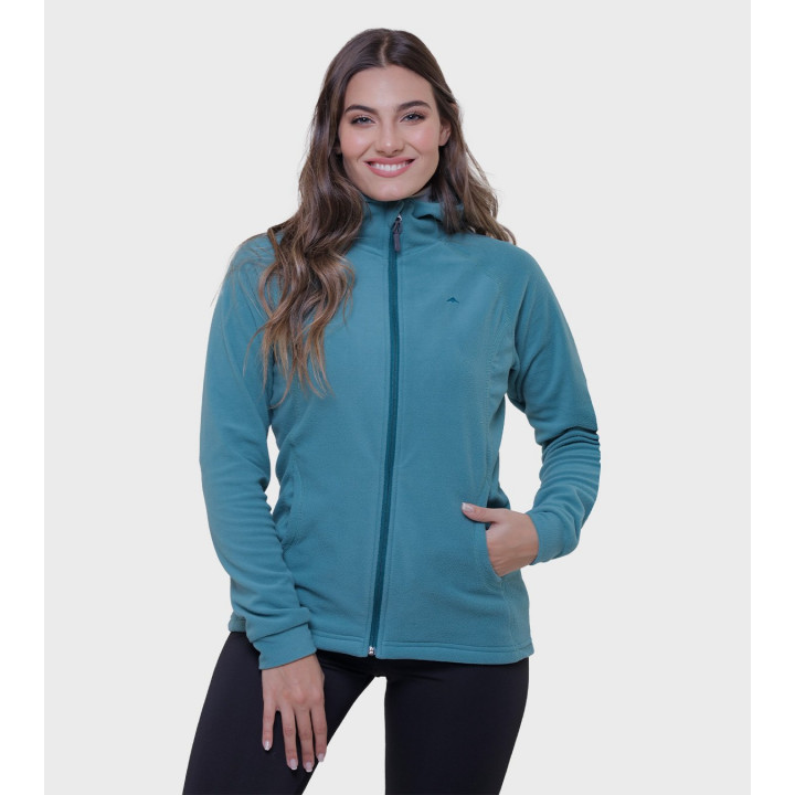 Campera de mujer de micropolar con capucha Aradia