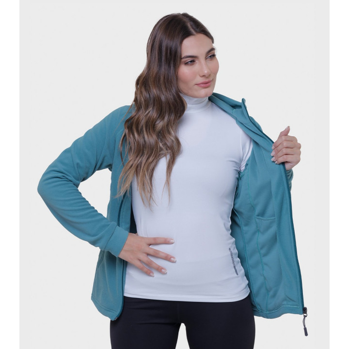 Campera de mujer de micropolar con capucha Aradia