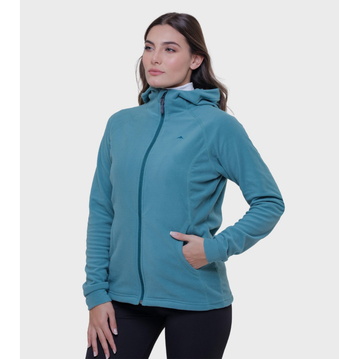 Campera de mujer de micropolar con capucha Aradia
