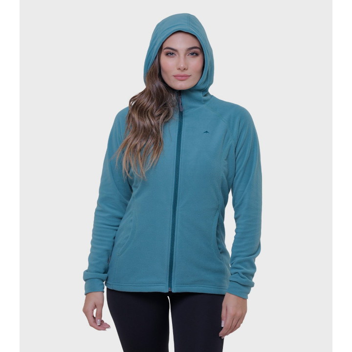Campera de mujer de micropolar con capucha Aradia