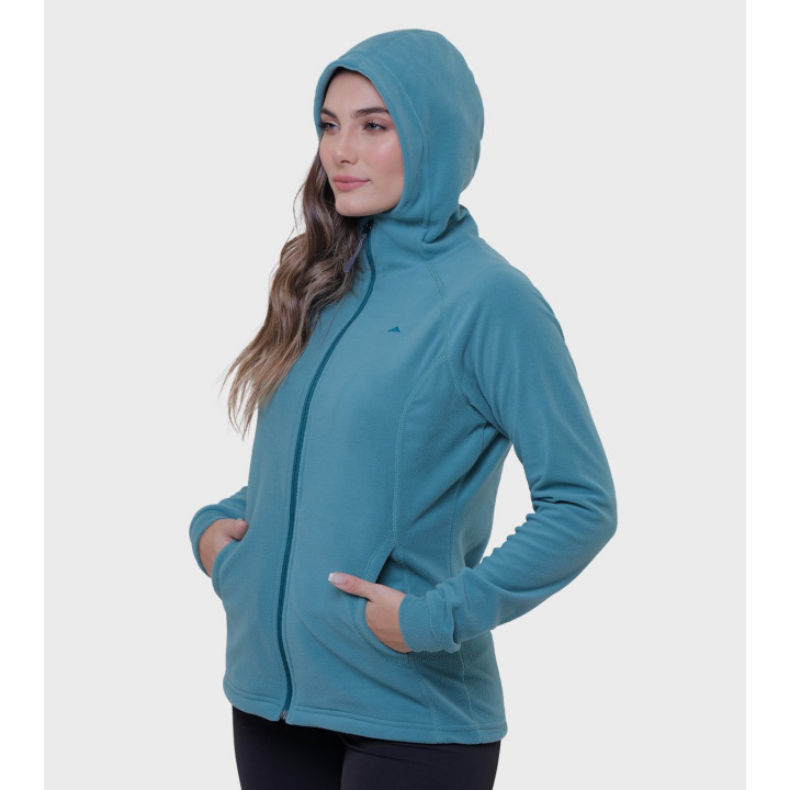 Campera de mujer de micropolar con capucha Aradia