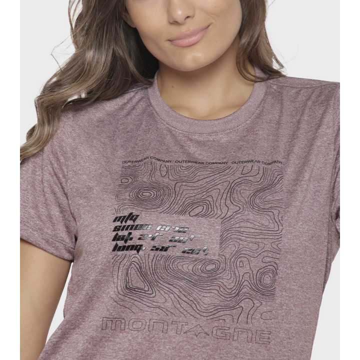 Remera de mujer Latitud M/C