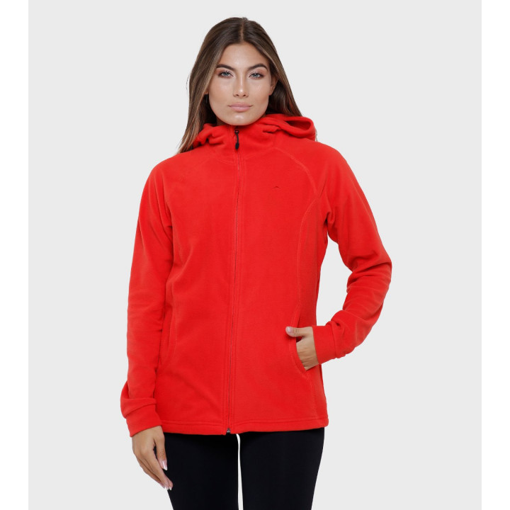 Campera de mujer de micropolar con capucha Aradia
