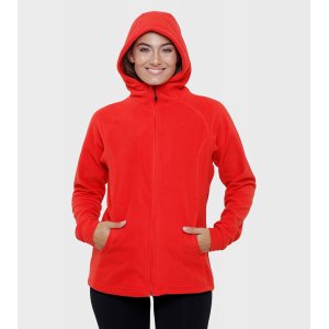 Campera de mujer de micropolar con capucha Aradia
