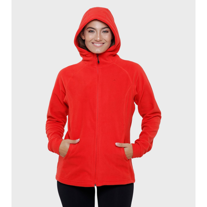 Campera de mujer de micropolar con capucha Aradia