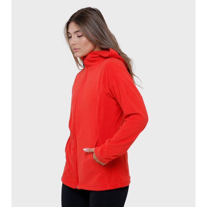 Campera de mujer de micropolar con capucha Aradia