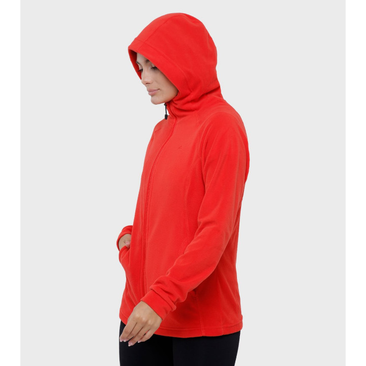Campera de mujer de micropolar con capucha Aradia