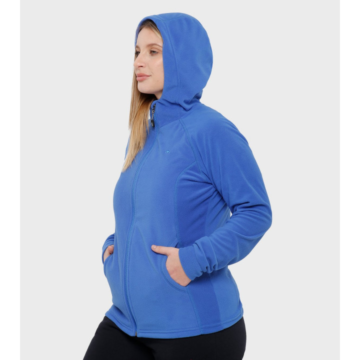 Campera de mujer de micropolar con capucha Aradia