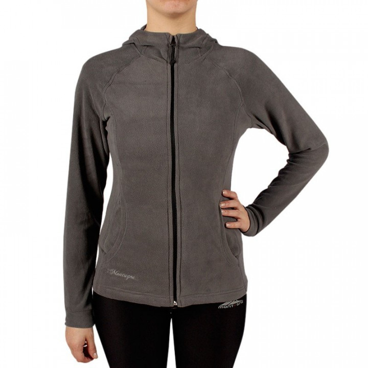 Campera de mujer de micropolar con capucha Aradia