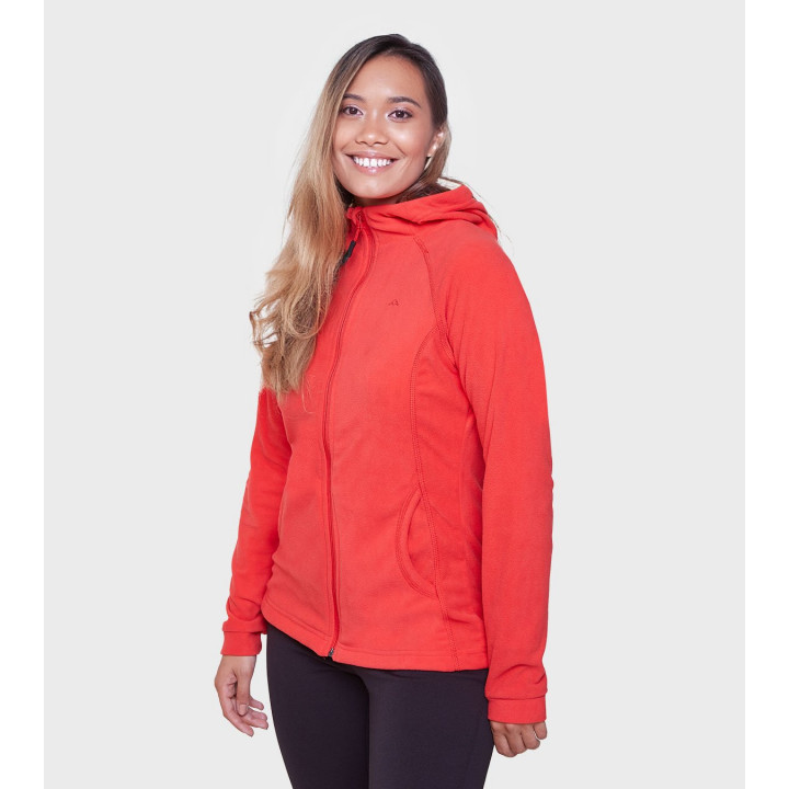 Campera de mujer de micropolar con capucha Aradia