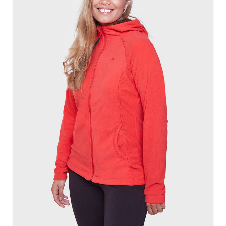 Campera de mujer de micropolar con capucha Aradia