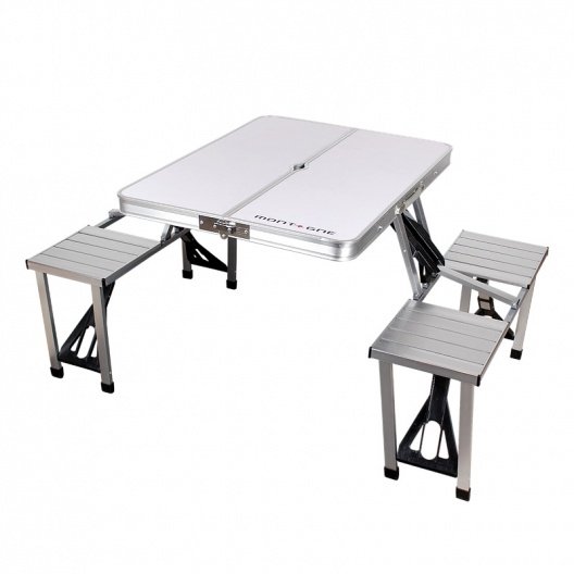 Mesa Plegable de Aluminio para 4 personas Mesa Plegable de Aluminio para 4 personas